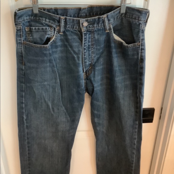 Levi’s 505 - Straight Leg Dark Wash Denim Jeans - Men’s Size 38x32 - Picture 2 of 12
